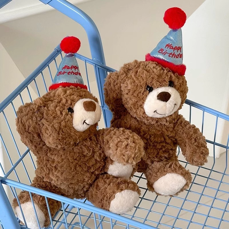 ตุ๊กตาหมี Teddy Bear ใส่หมวกวันเกิด